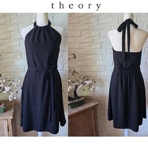 Theory Black Halter Dress | 4 | Multi-Occasion LBD, Wedding Guest, Party